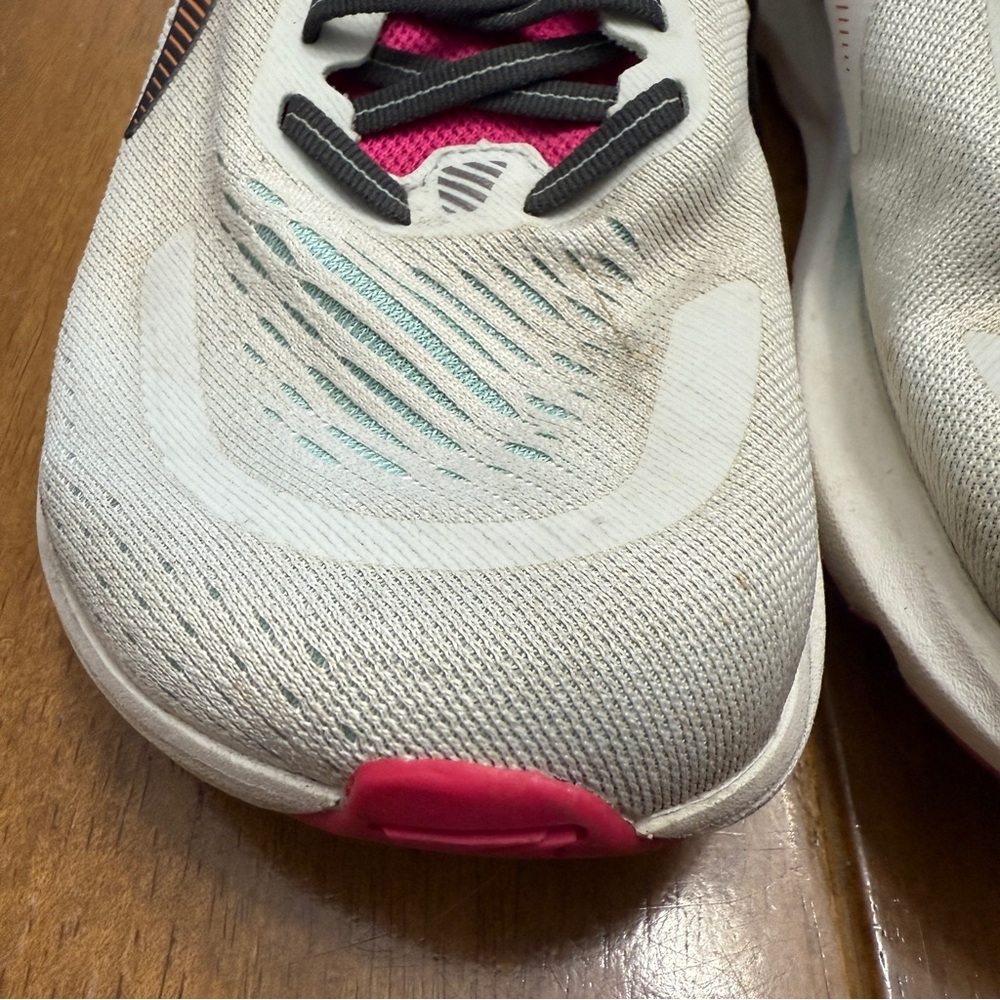 Altra Women's White Teal Pink Orange Athletic Running Shoes - Picture 7 of 13
